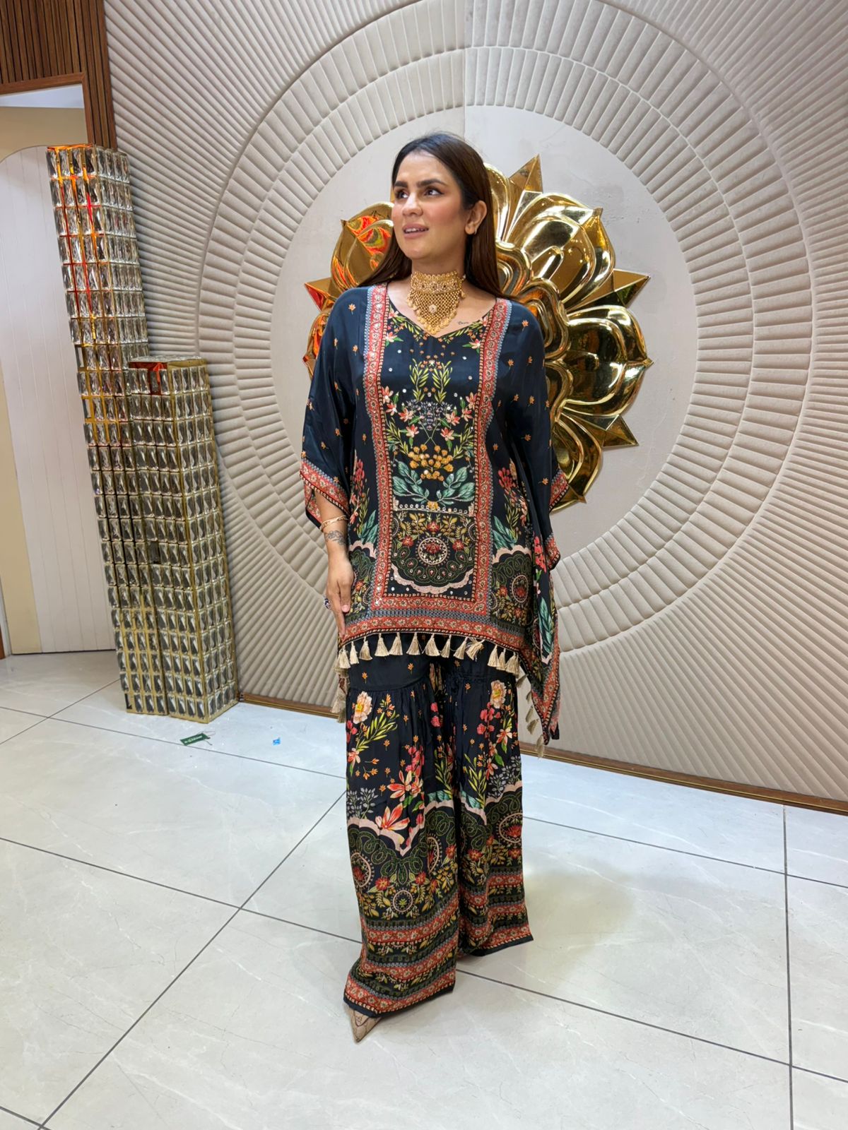 Beautiful Digital Print Kaftan Style Cordset PC1899