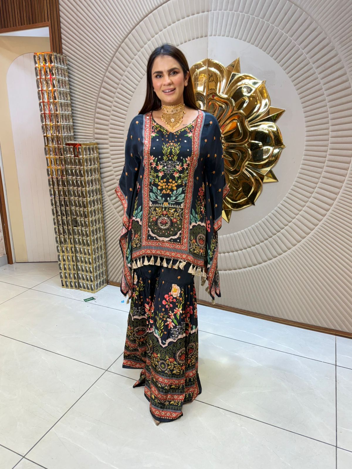 Beautiful Digital Print Kaftan Style Cordset PC1899