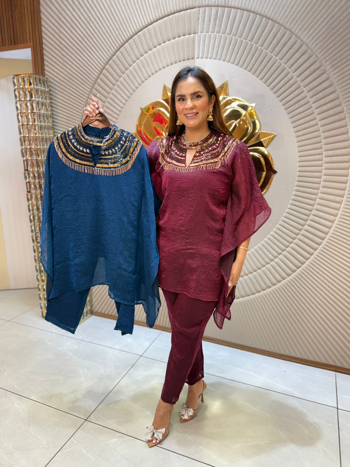 Elegant Designer Tunics with Embellished Neckline PC1905