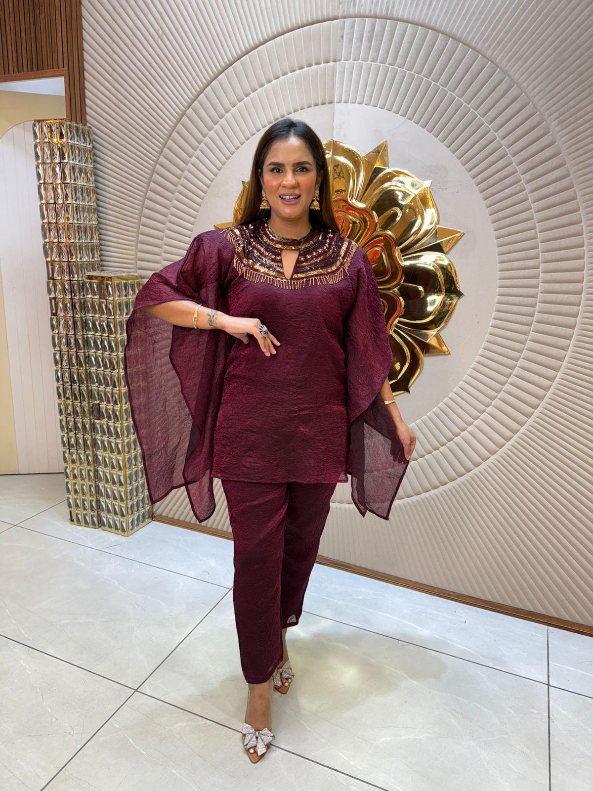 Elegant Designer Tunics with Embellished Neckline PC1905