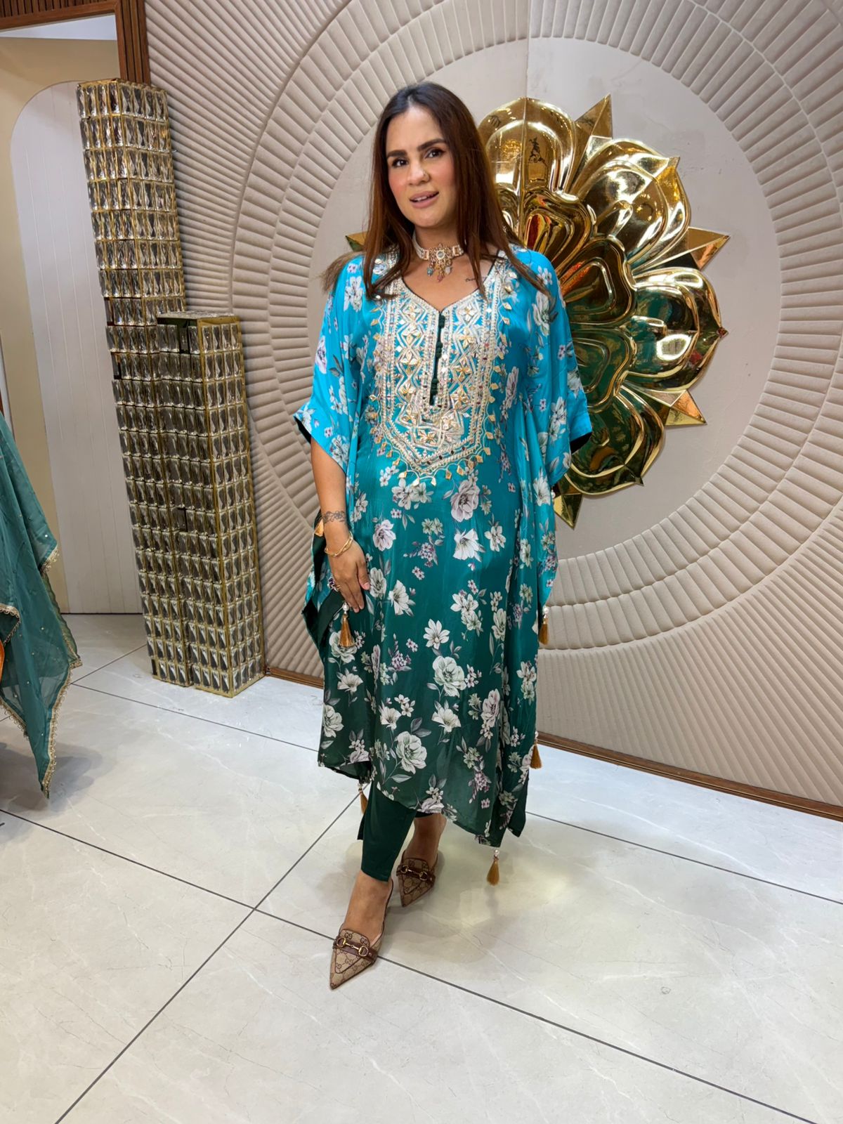Elegant Floral Kaftan Collection PC1921