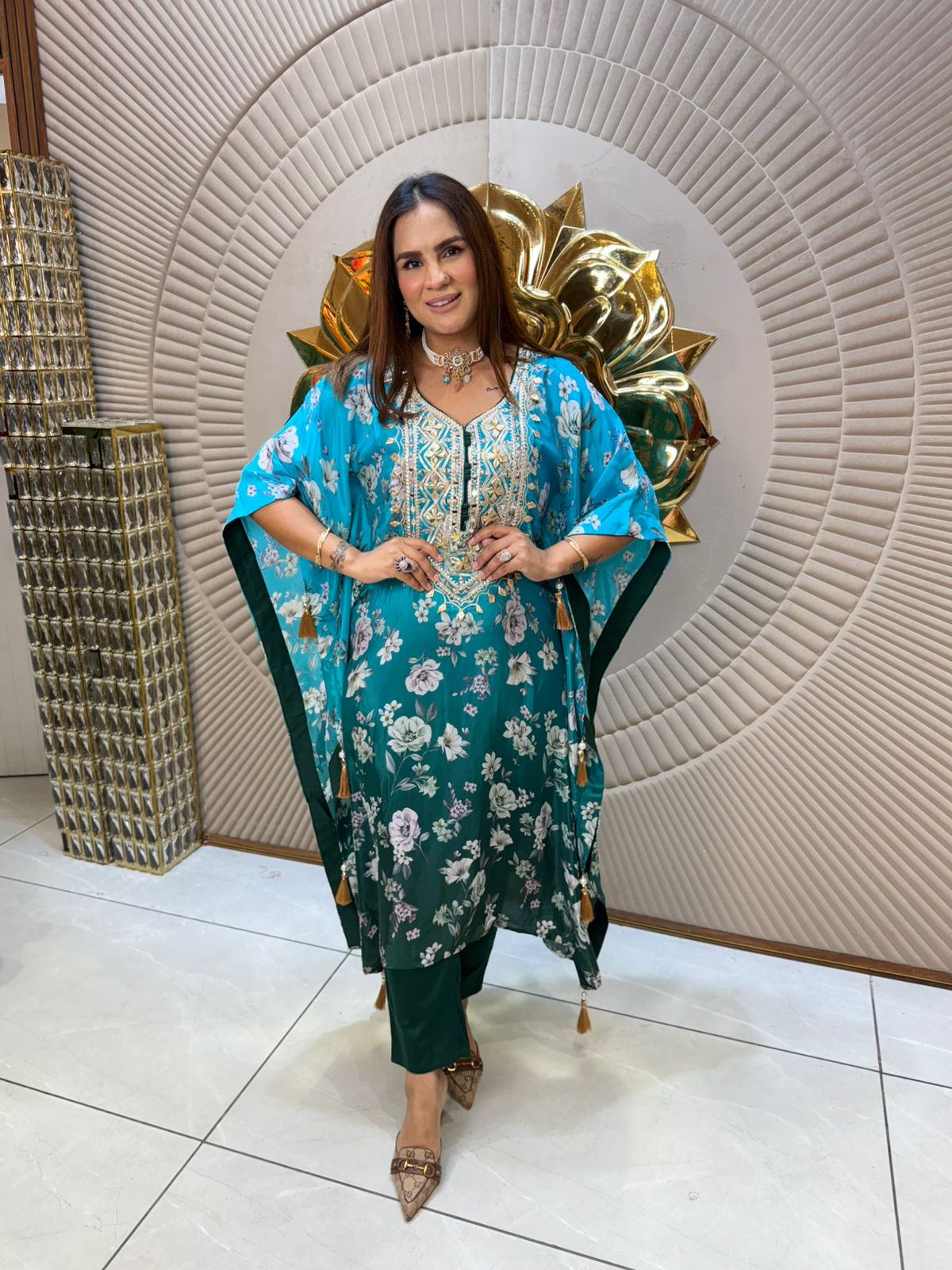 Elegant Floral Kaftan Collection PC1921