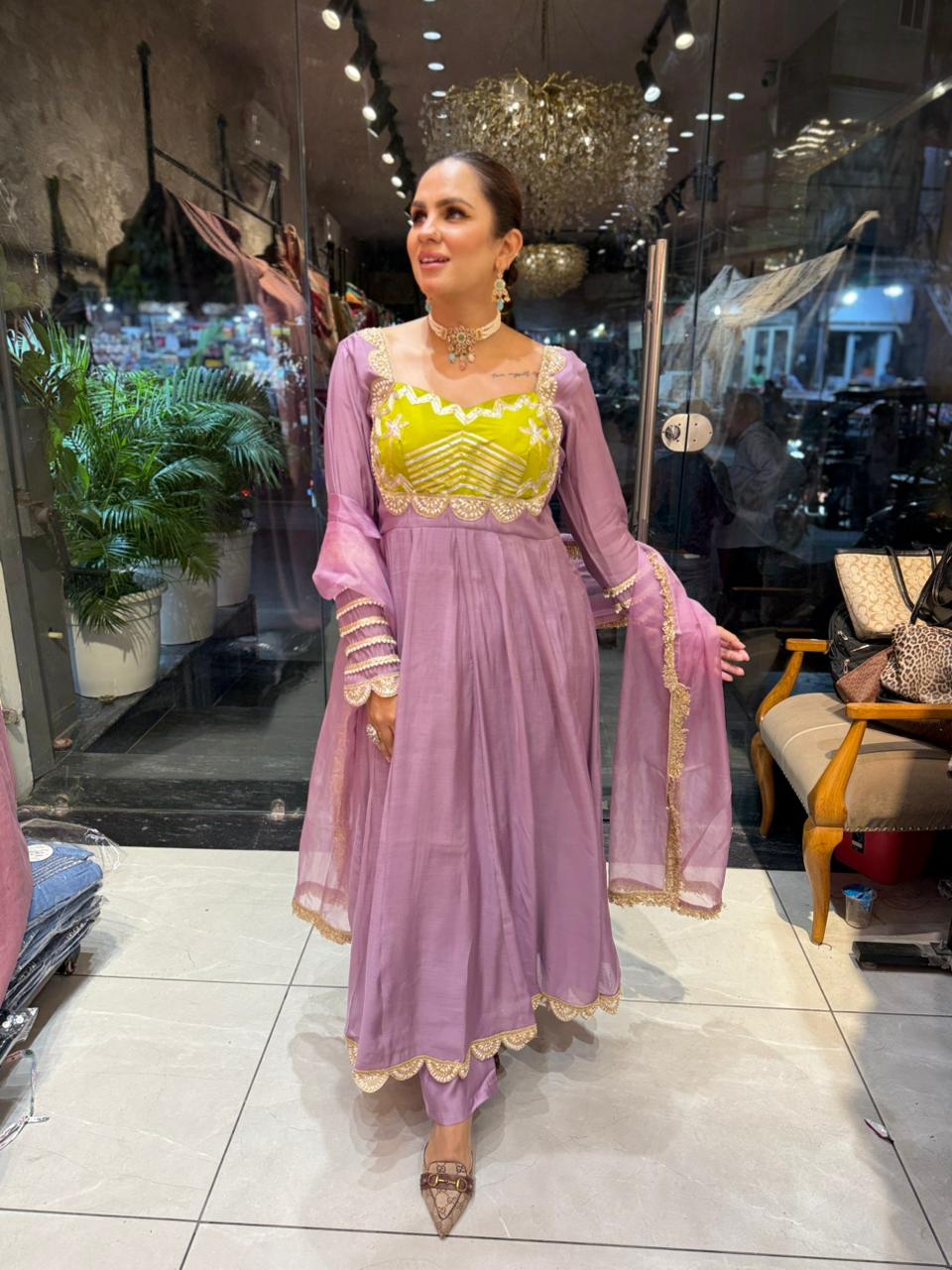 Stunning Anarkali Suit With Work PC1940