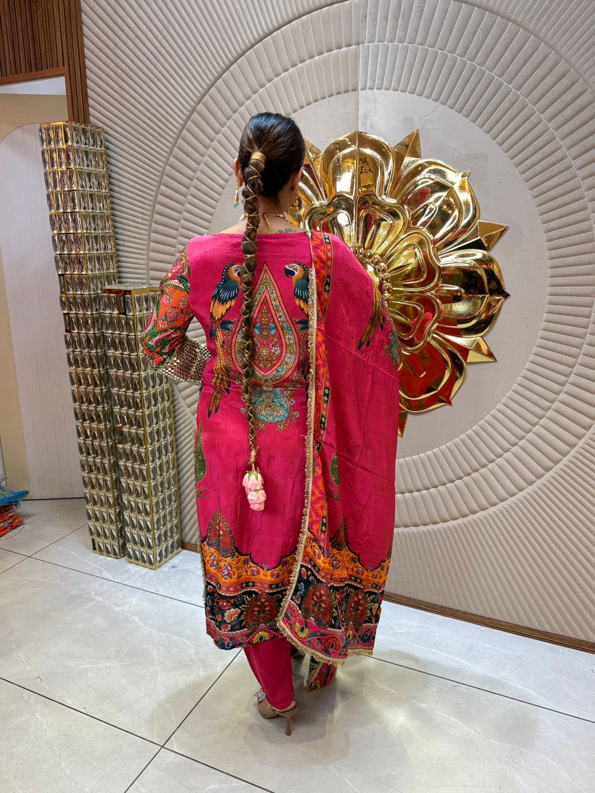 Very Pretty Digital Print Suit With Heavy Neckline PC1932