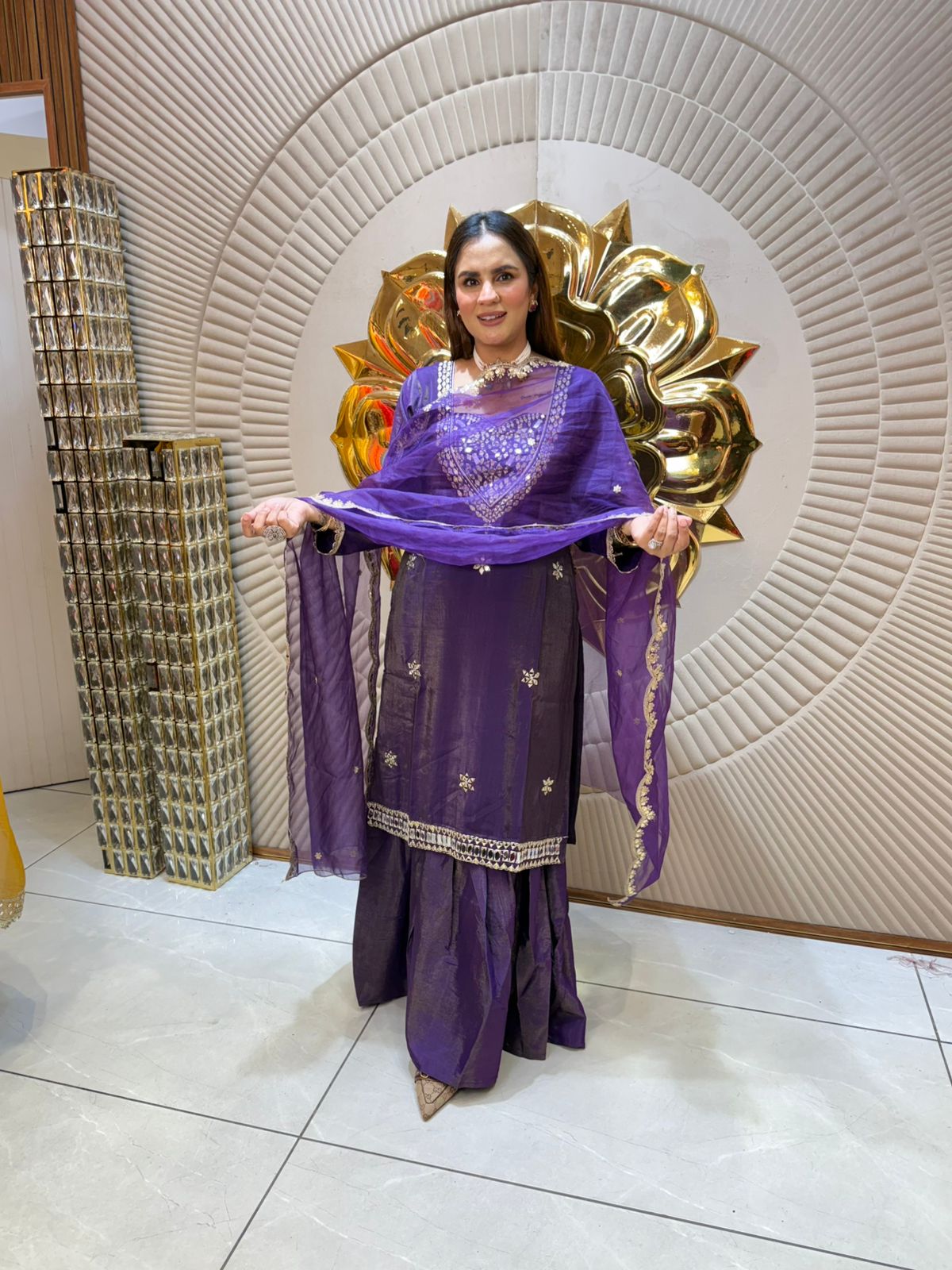 Beautiful Suit With Mirror Work PC1944