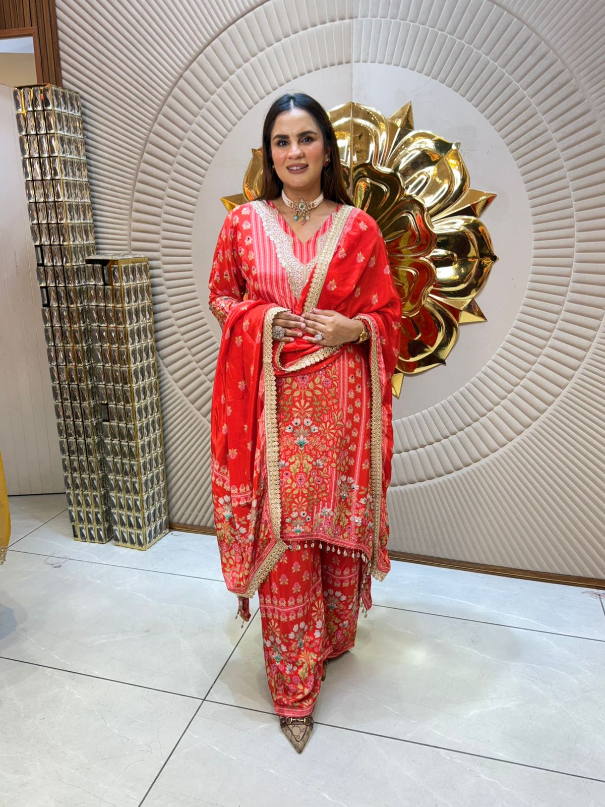 Stunning Pattern Print Suit PC1948