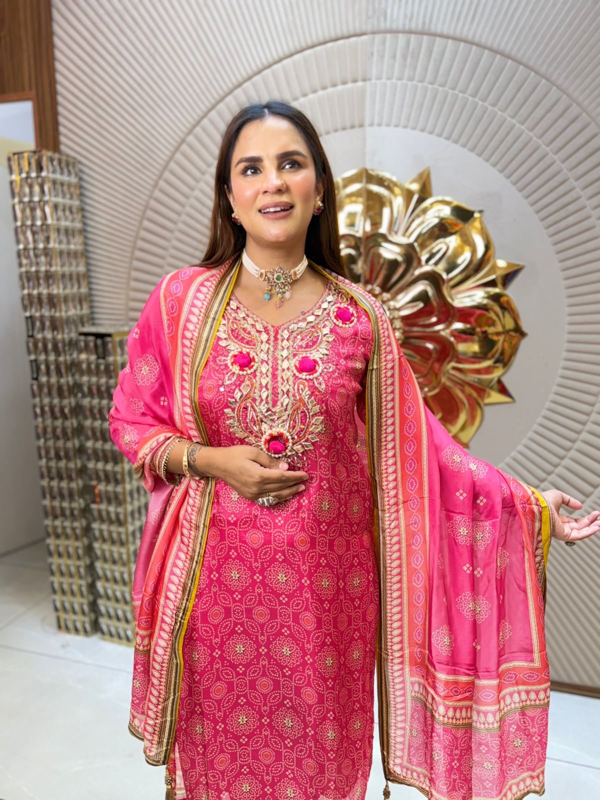 Stunning Pattern Print Suit PC1952