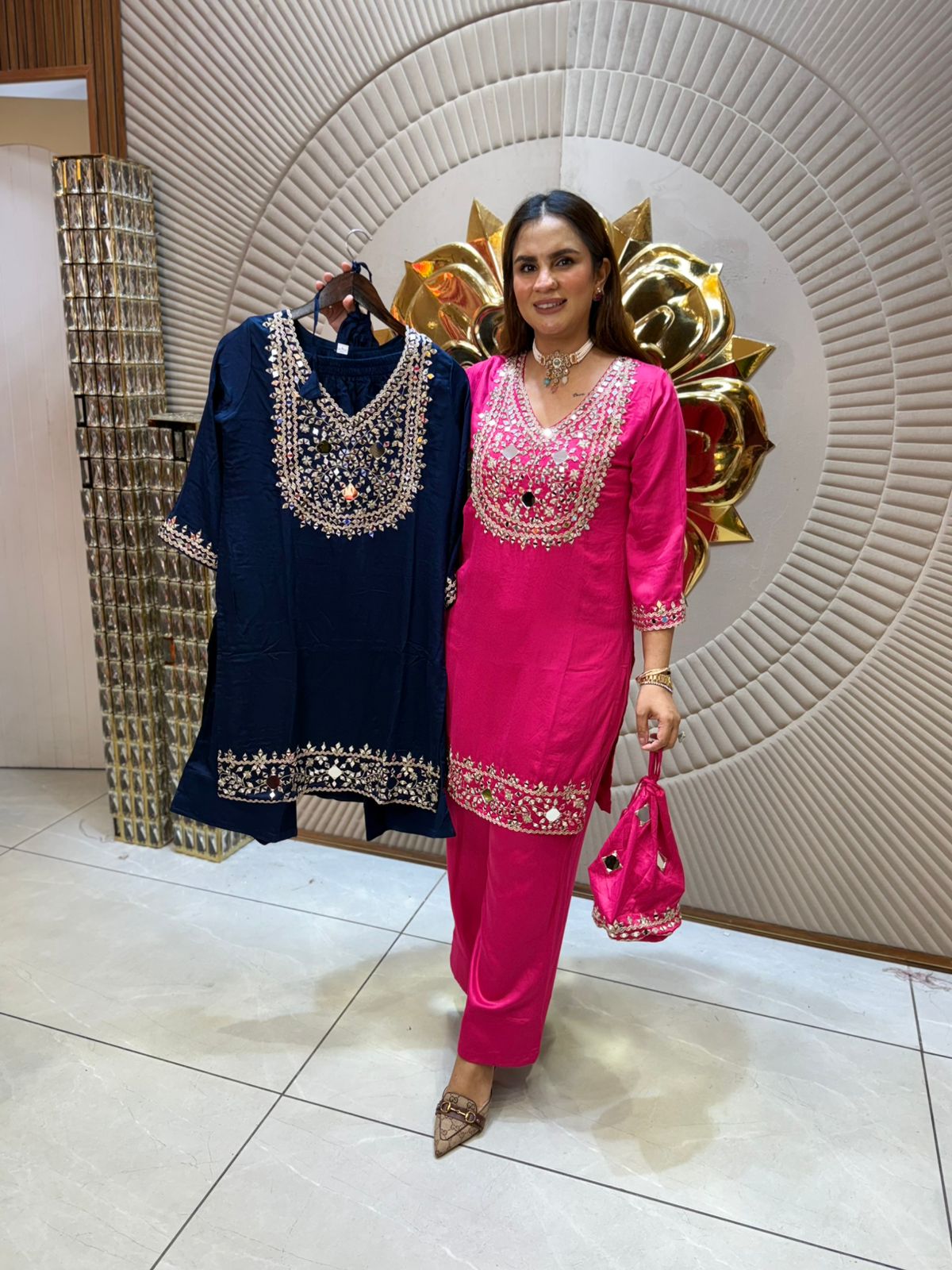 Stunning Co-Ord Set With Potli PC1953