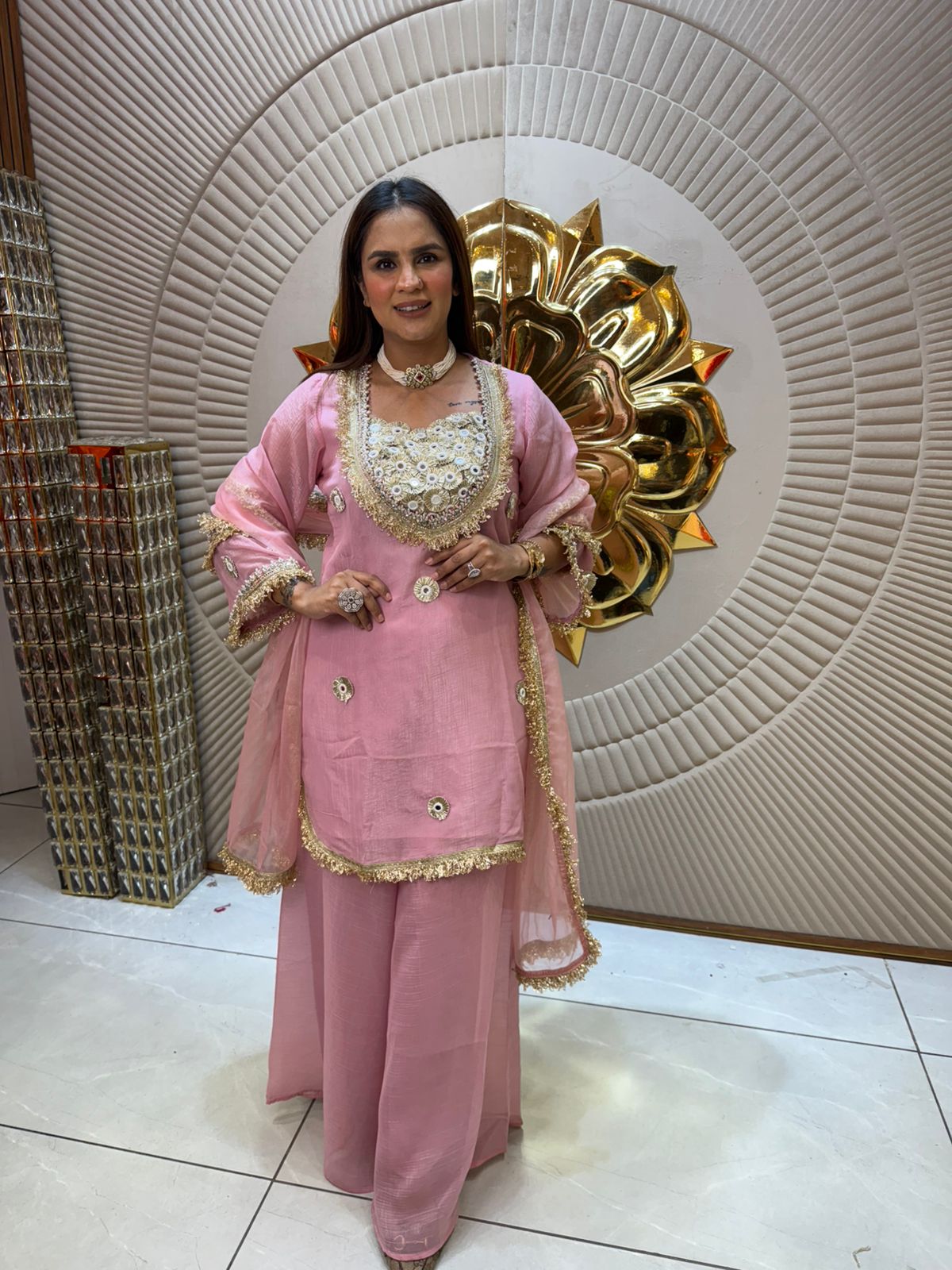 Crape Fabric Silk Fabric Suit PC1960