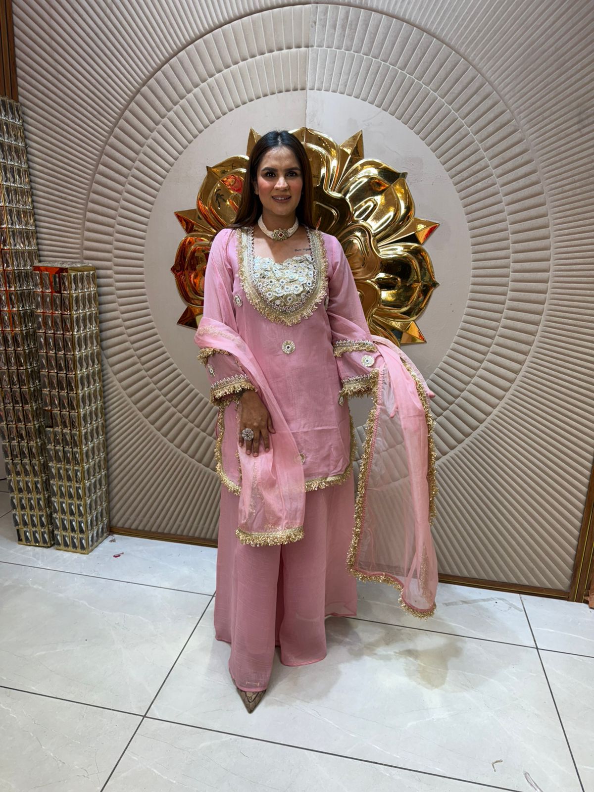 Crape Fabric Silk Fabric Suit PC1960