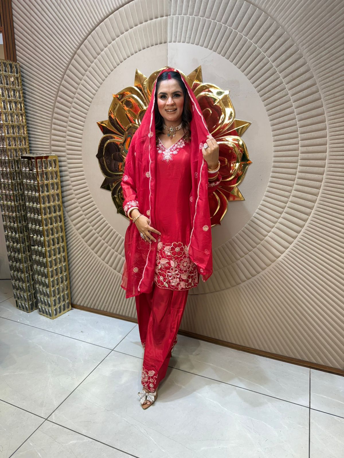 Beautiful Floral Work Suit PC1977