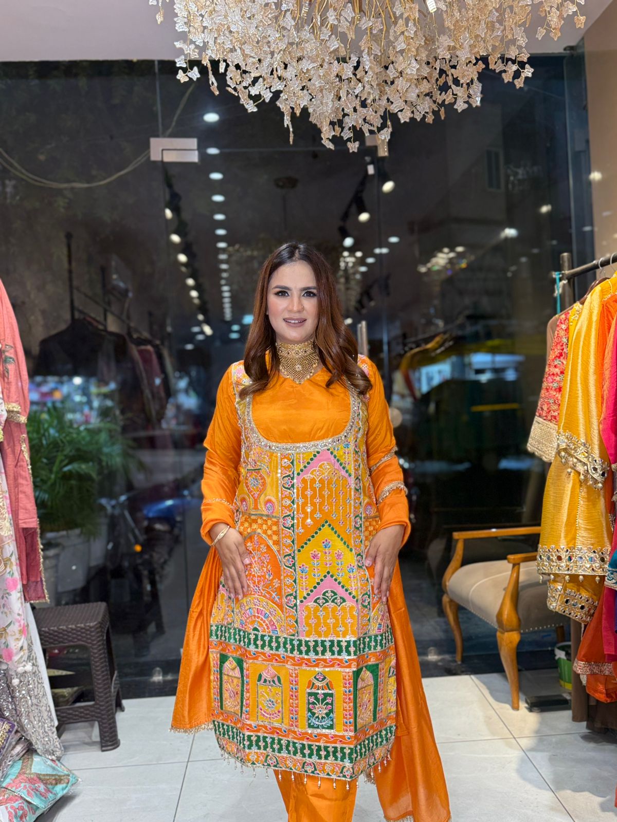 Stunning Pattern Print Suit PC1987