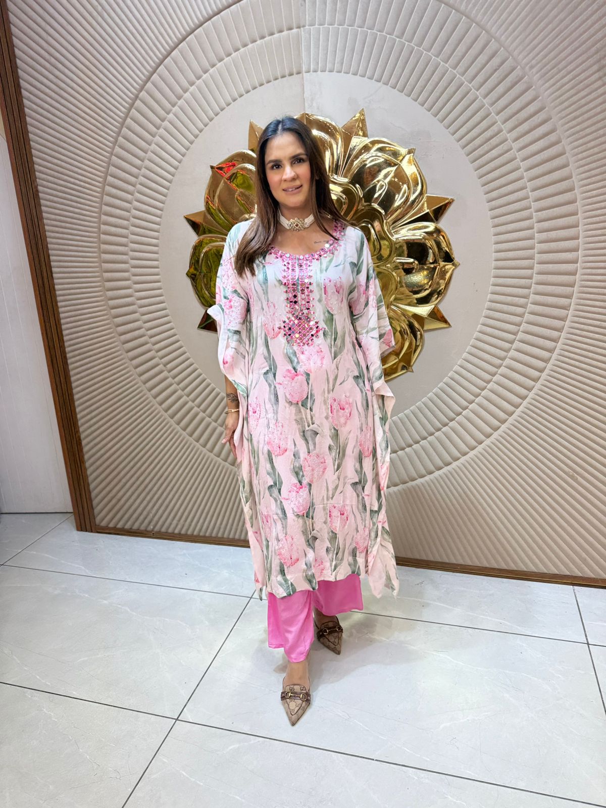 Elegant Flower Design Suit PC1997