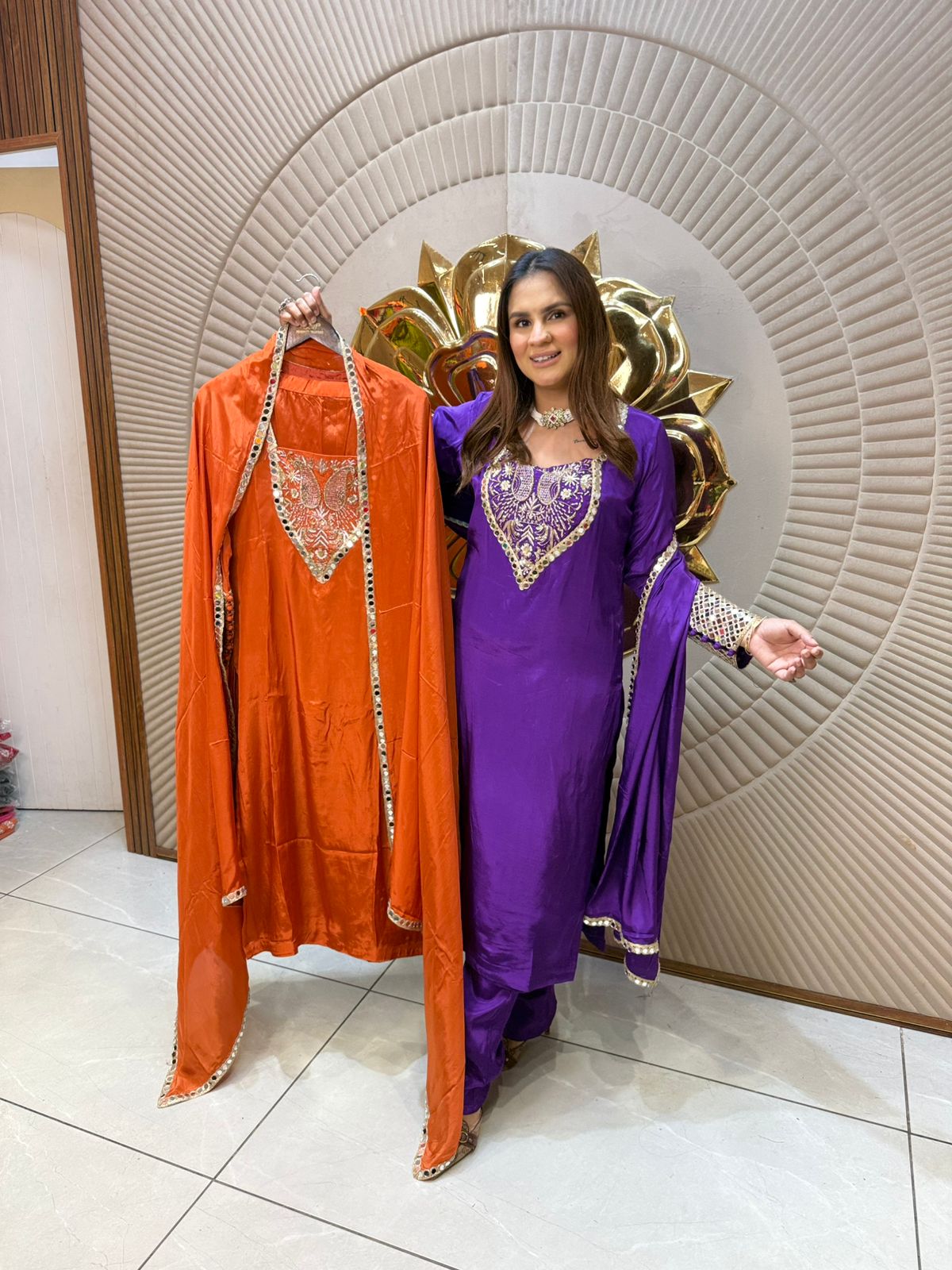 Beautiful Designer Suit Work on Hand PC2003
