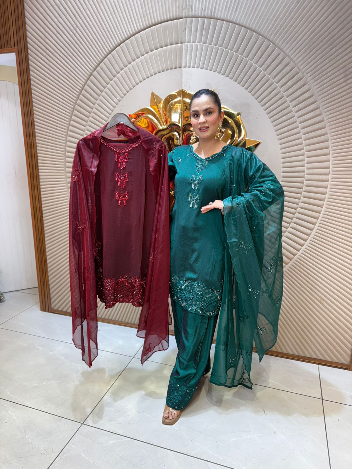 Stunning Suit With Embellished Work PC2020