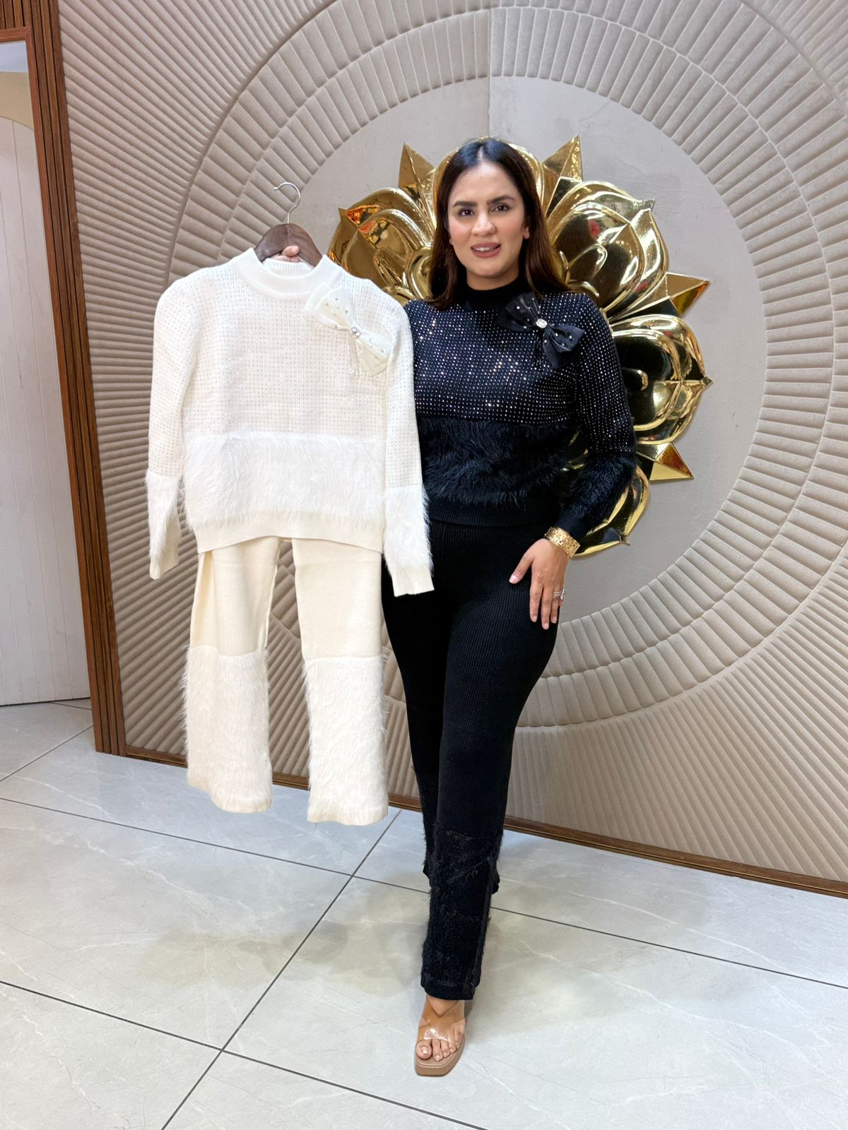 Stunning Fur Work Co-Ord Set PC2055