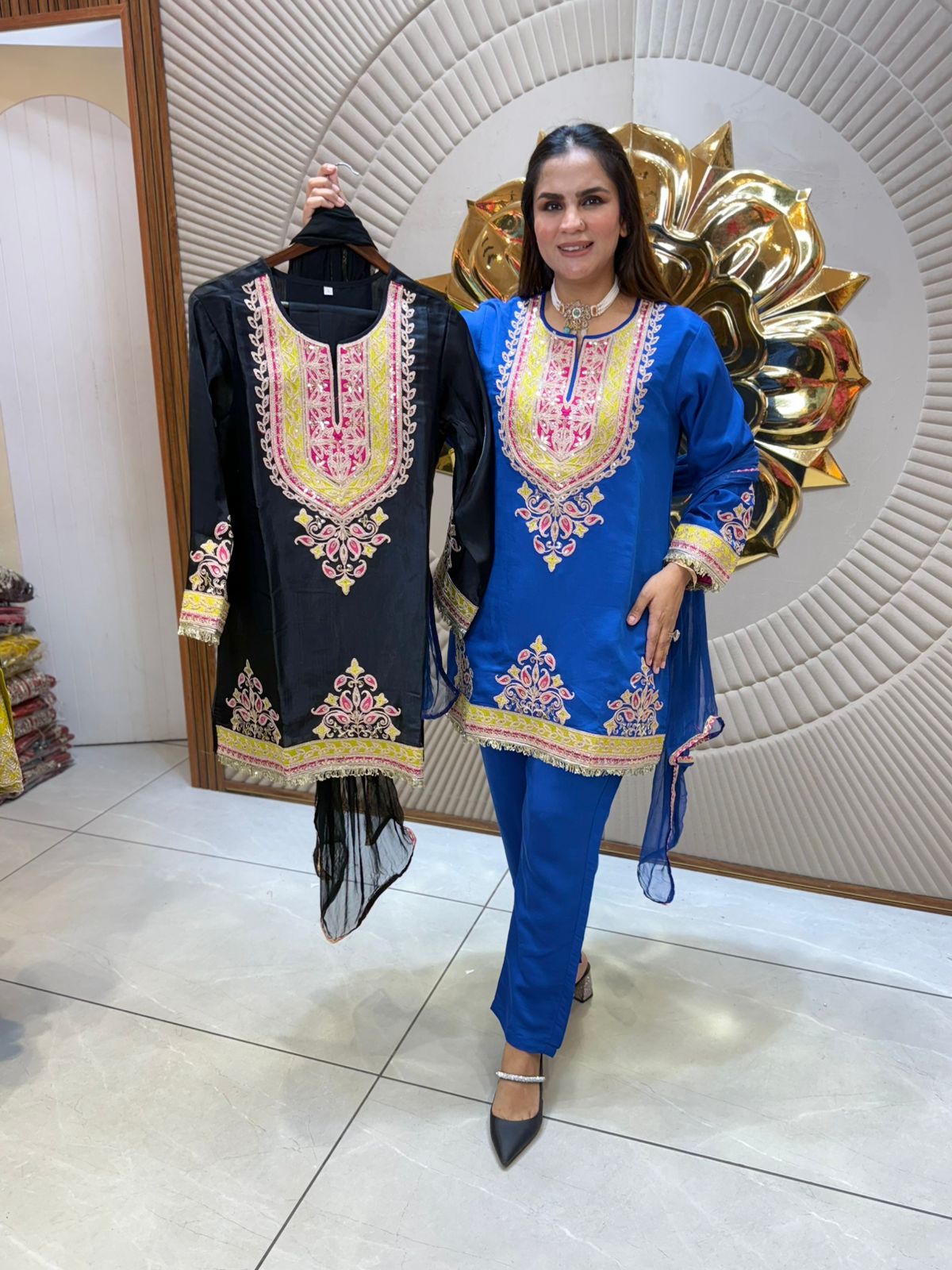 Beautiful Suit With Lace Work PC2080
