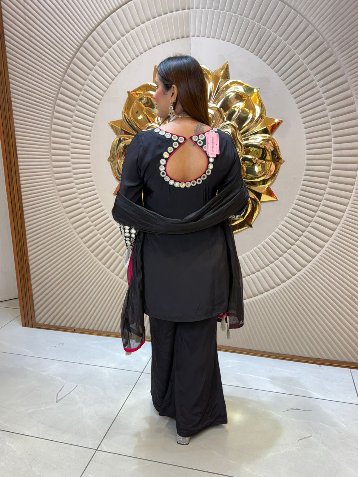 Beautiful Suit With Mirror Work PC2086