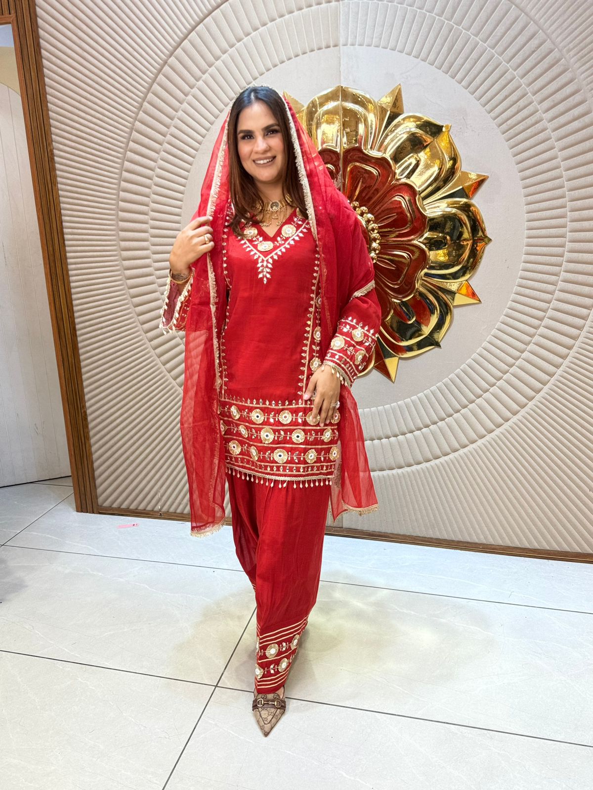 Elegant Suit With Lace Work PC2109