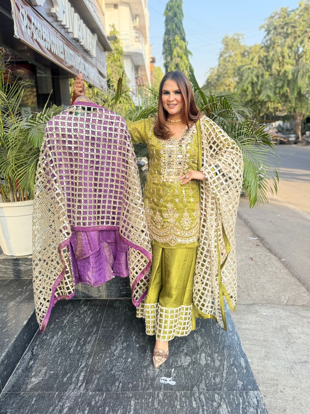 Beautiful Suit With Designer Dupatta PC2111
