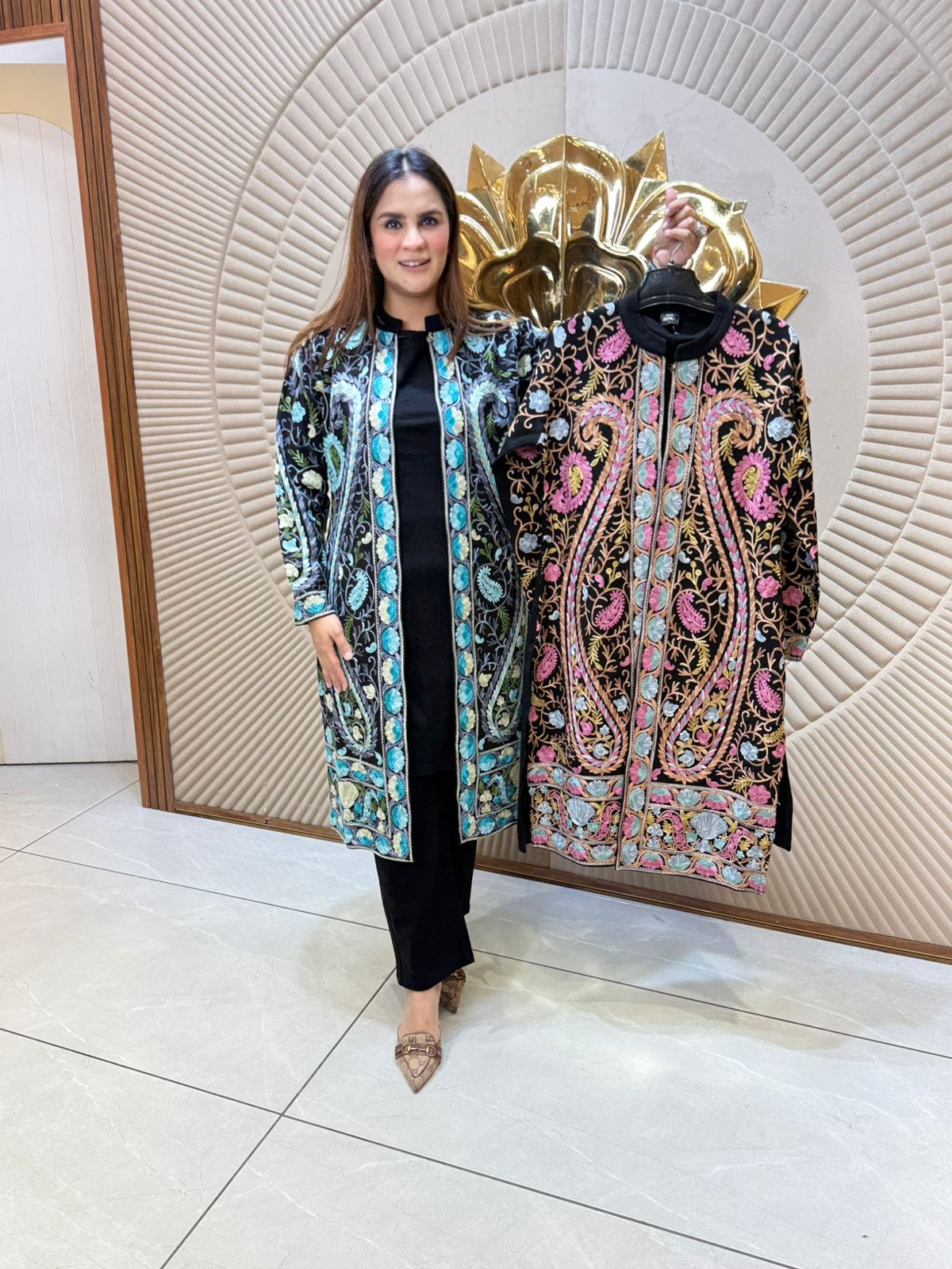 Stunning Winter Co-Ord Set With Shrug PC2130