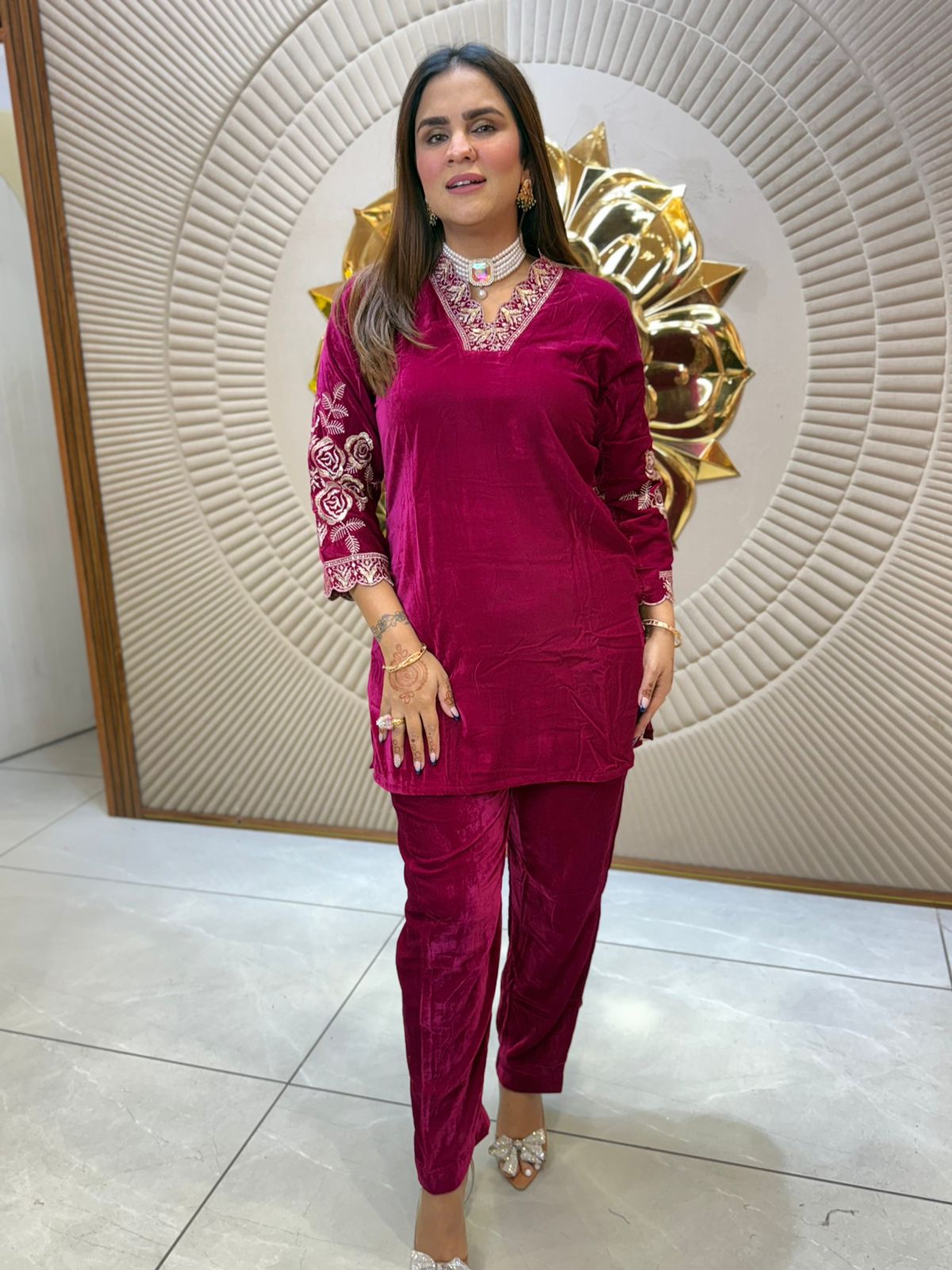 Elegant Velvet Dress PC2149