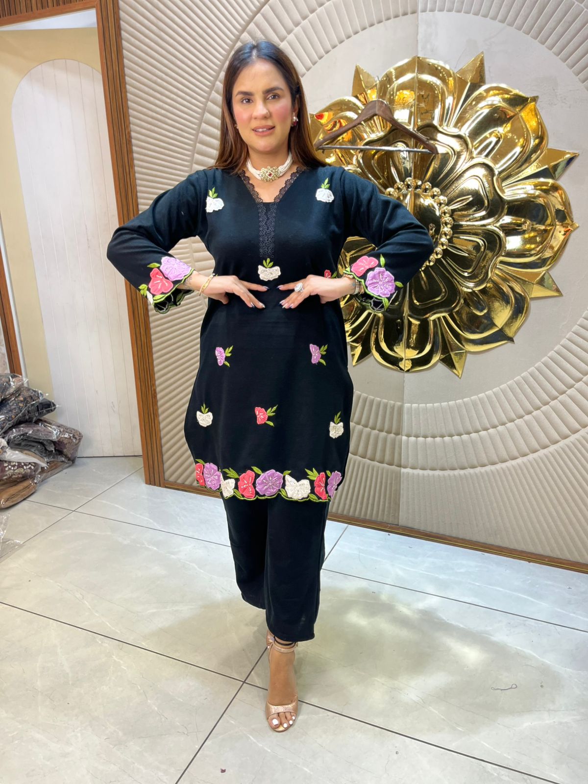 Stunning Suit With Embroidery Work PC2182