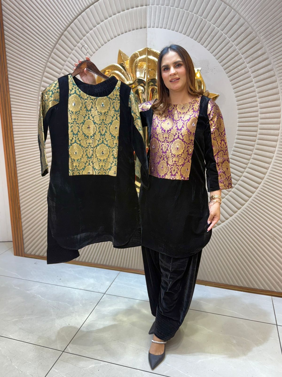 Beautiful Velvet Dress PC2190