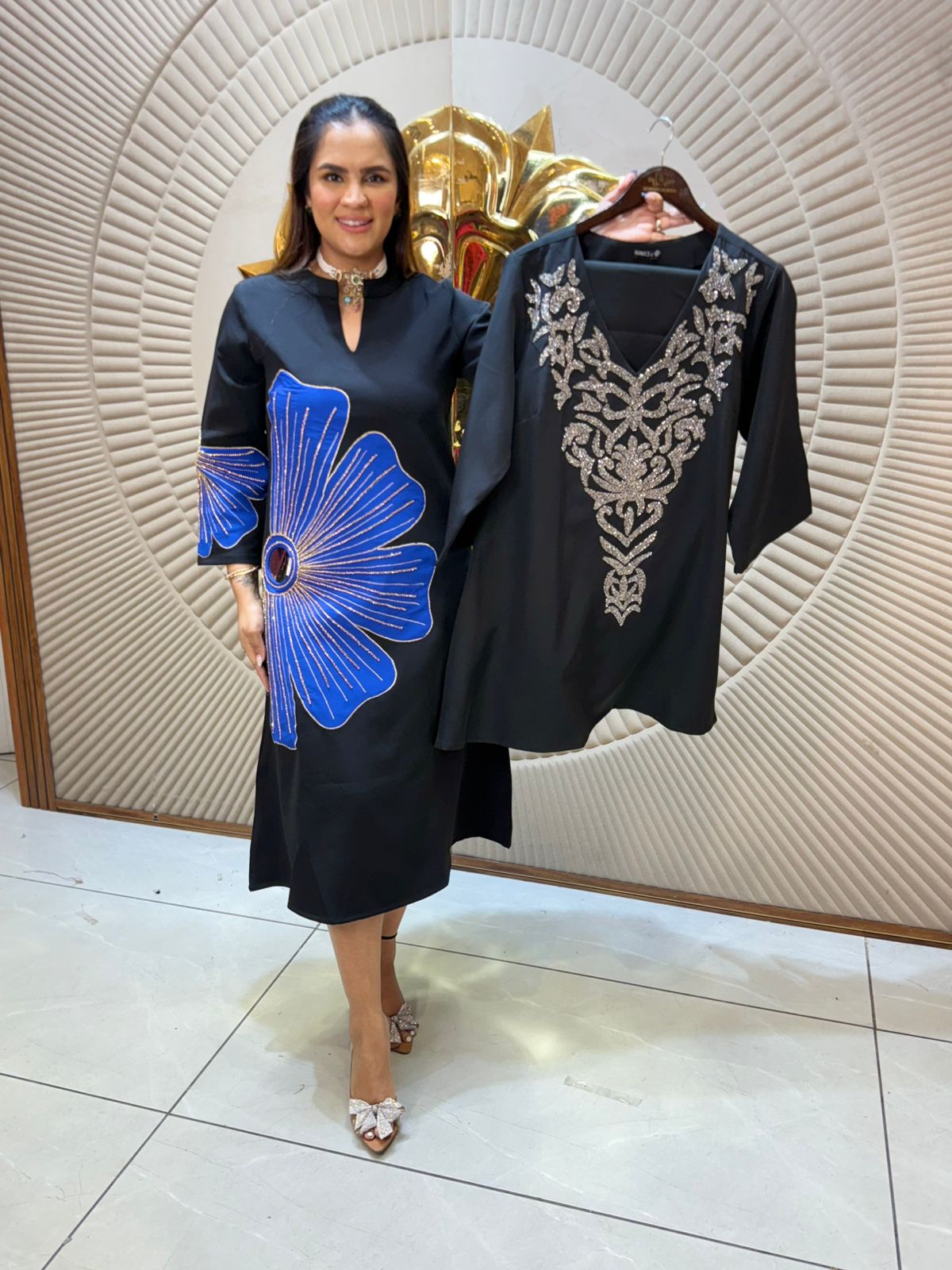Beautiful Cordset With Front Neck Design PC2219
