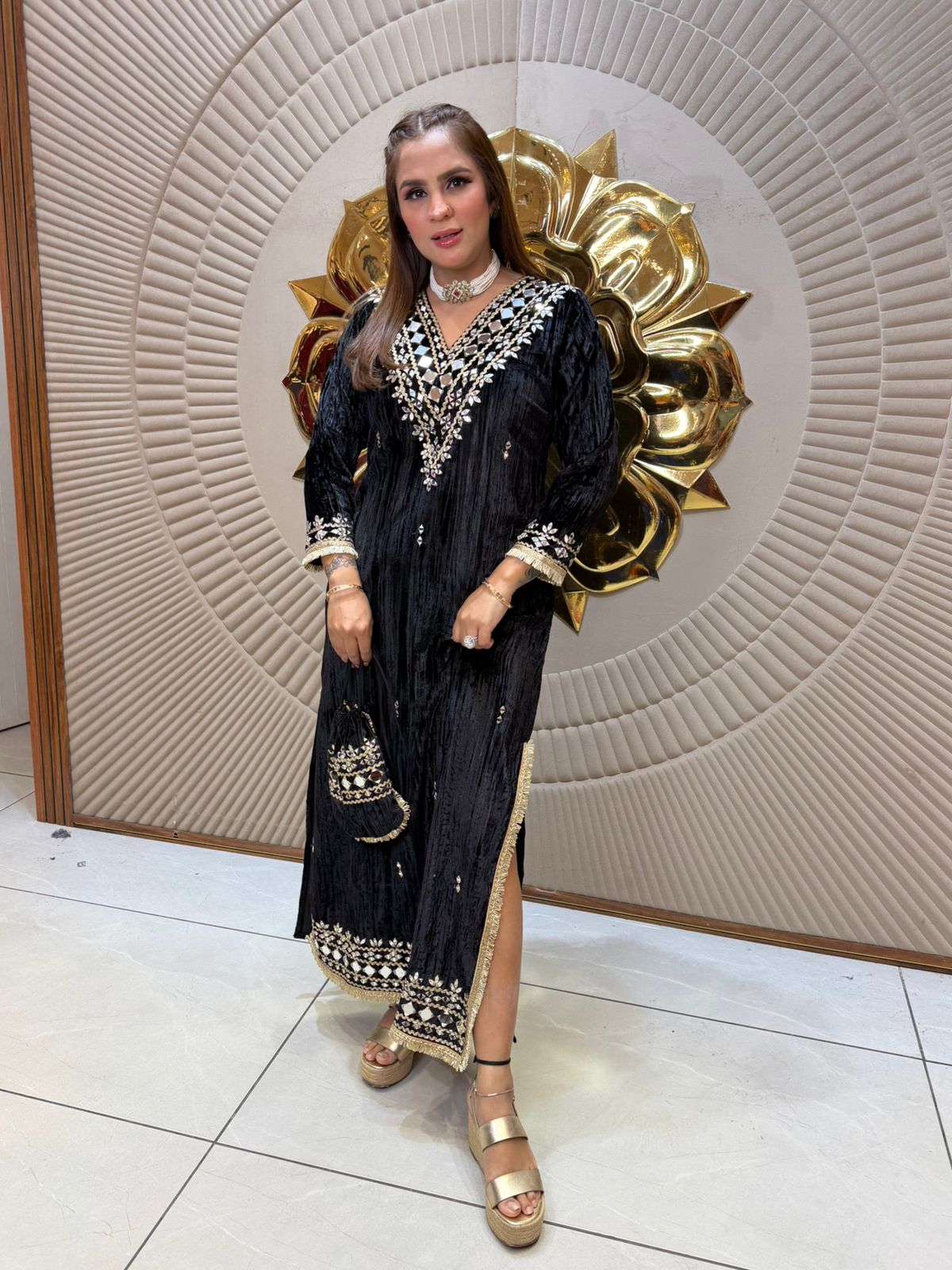 Velvet one Piece Dress PC2324