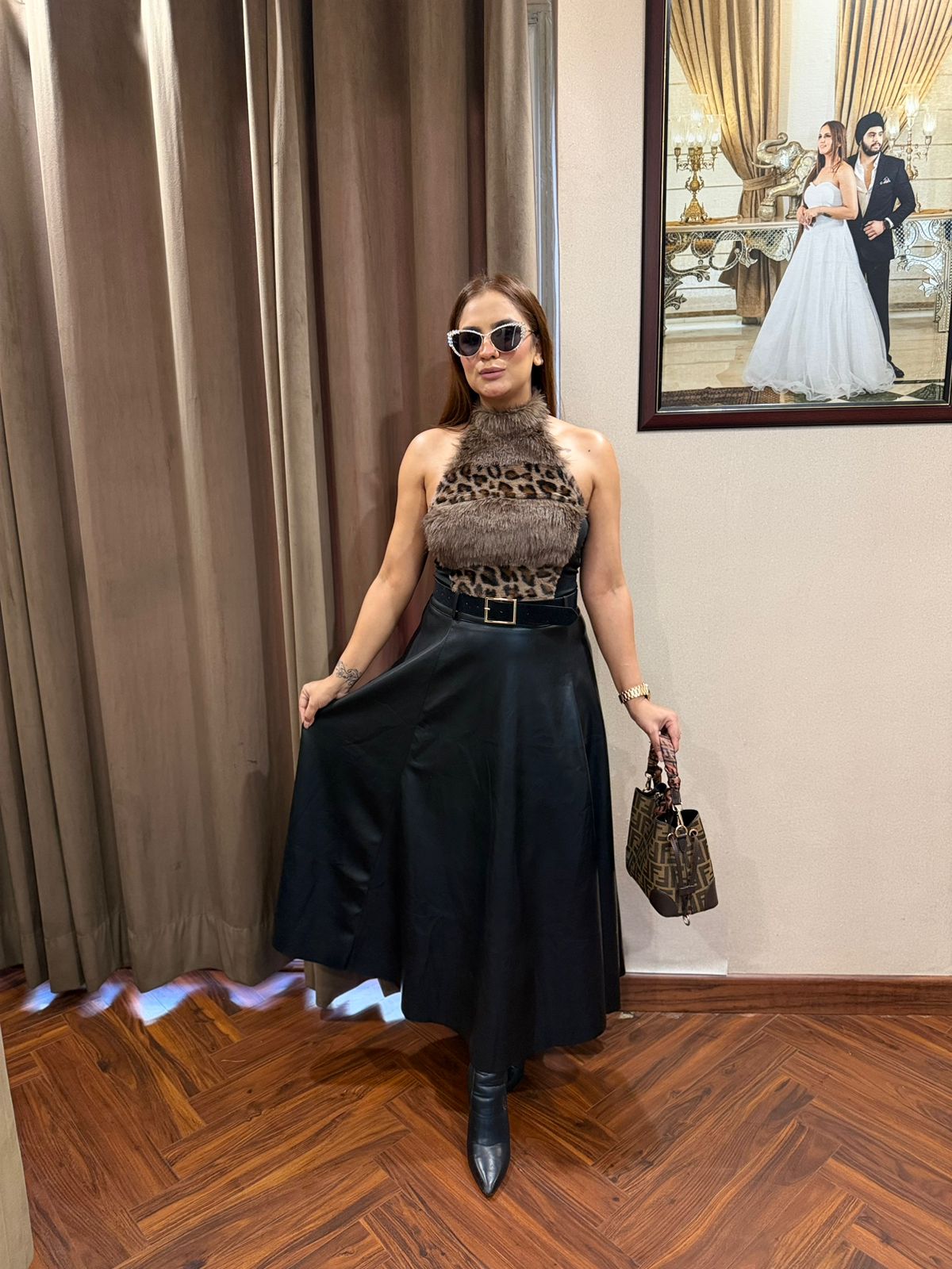 Elegant Leather Skirt PC2362