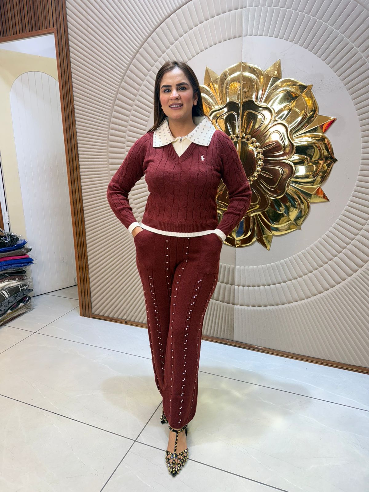 Elegant Winter Coord Set PC2398