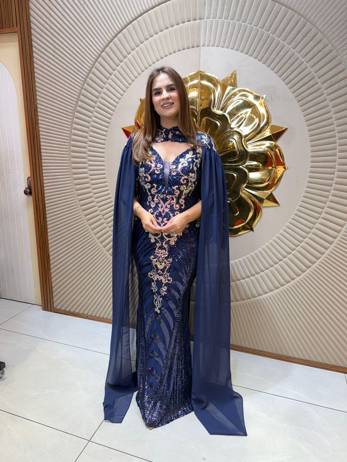 Elegant Long Dress With Heavy Work PC2515