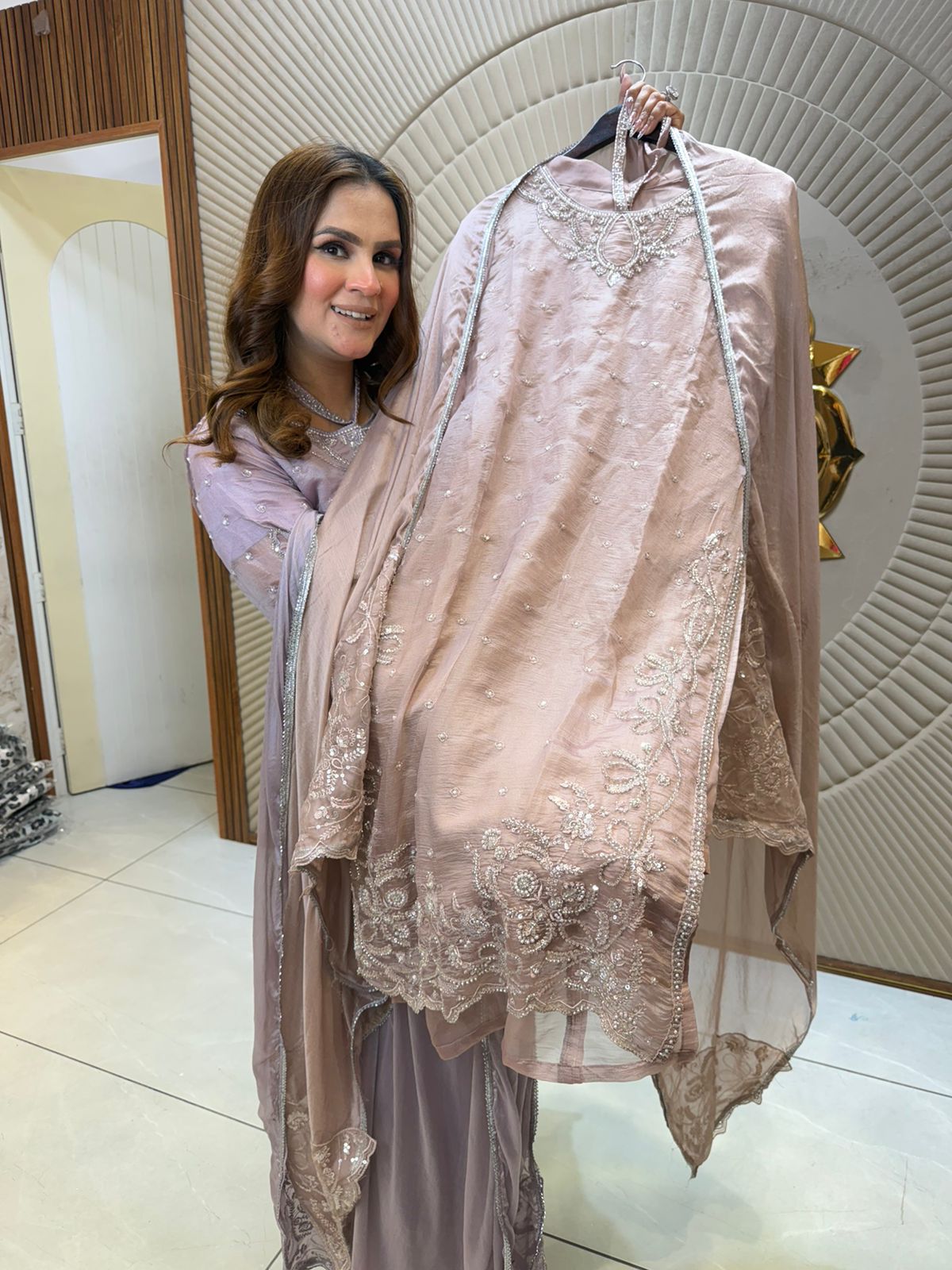 Elegant Party Wear Suit With Heavy Work PC2626