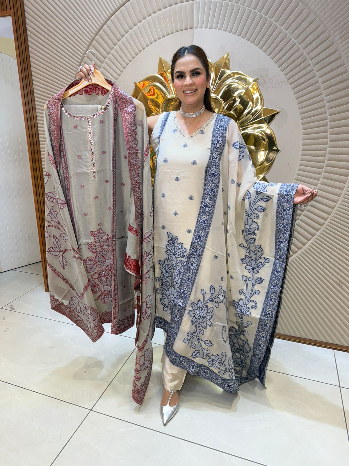 Beautiful Floral Work Suit PC2729