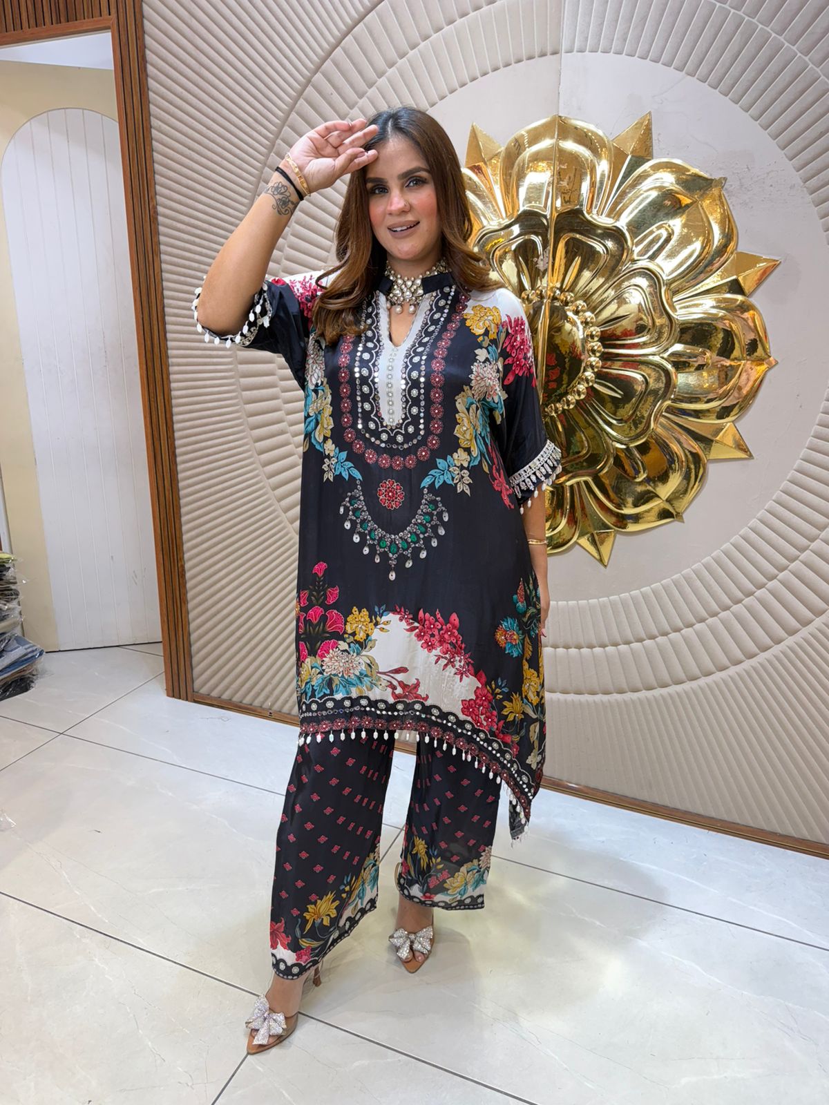 Stunning Floral Print Suit PC2628