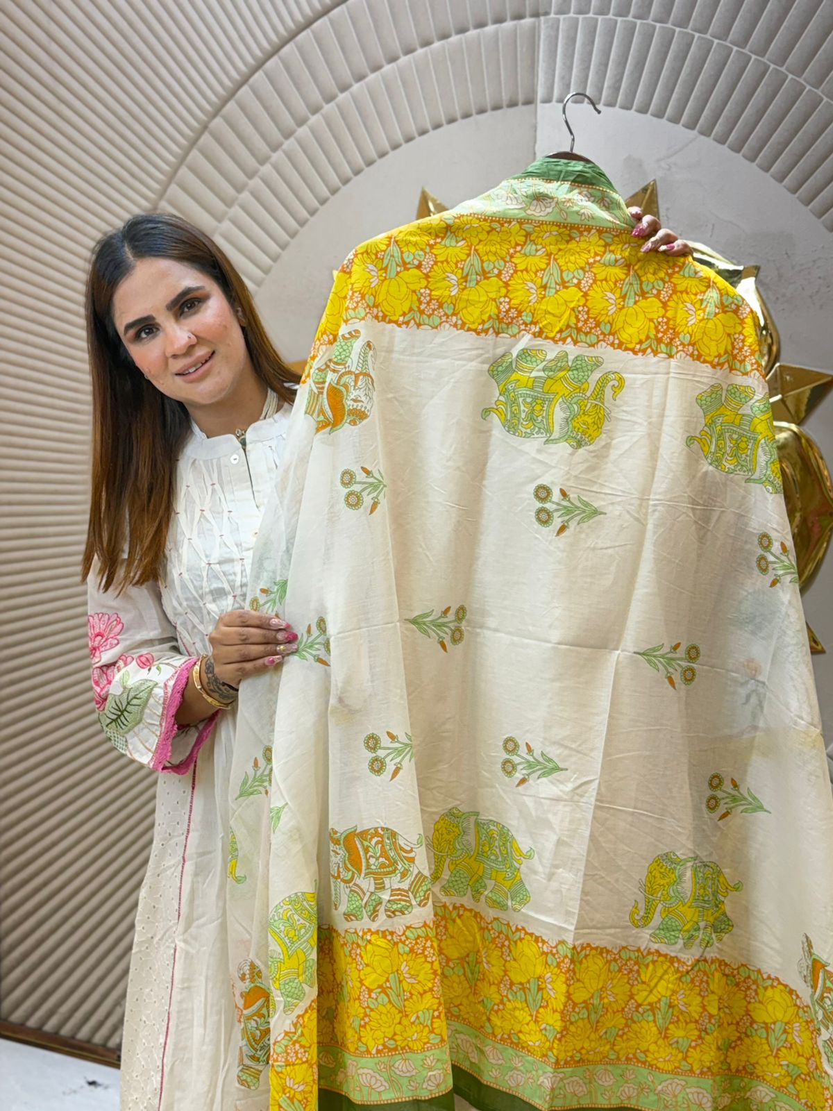Stunning Floral Print Anarkali Suit PC2742