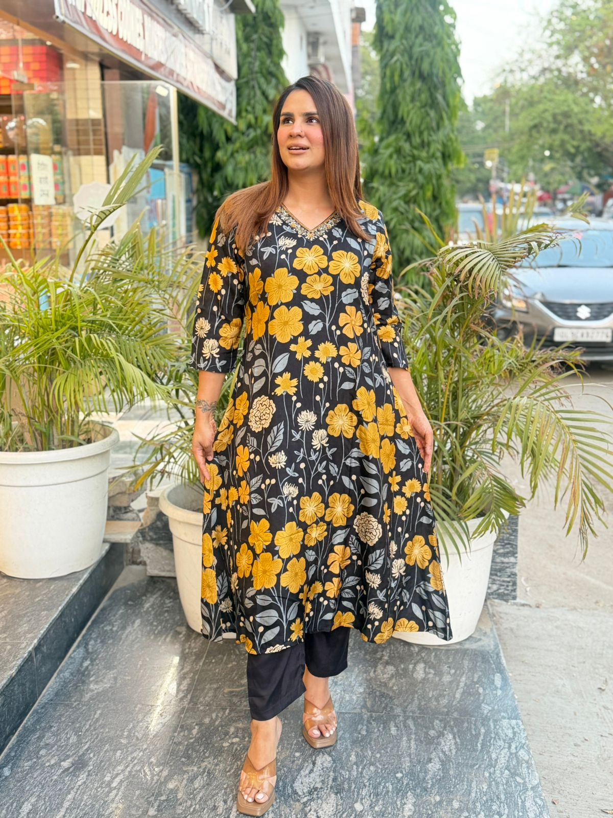 Stunning Floral Work Suit PC2904