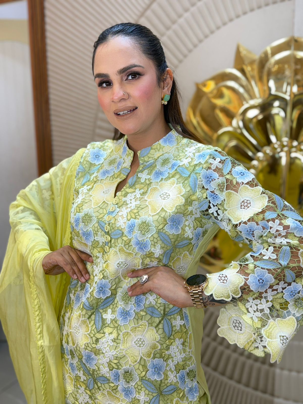 Beautiful Floral Work Suit PC2923