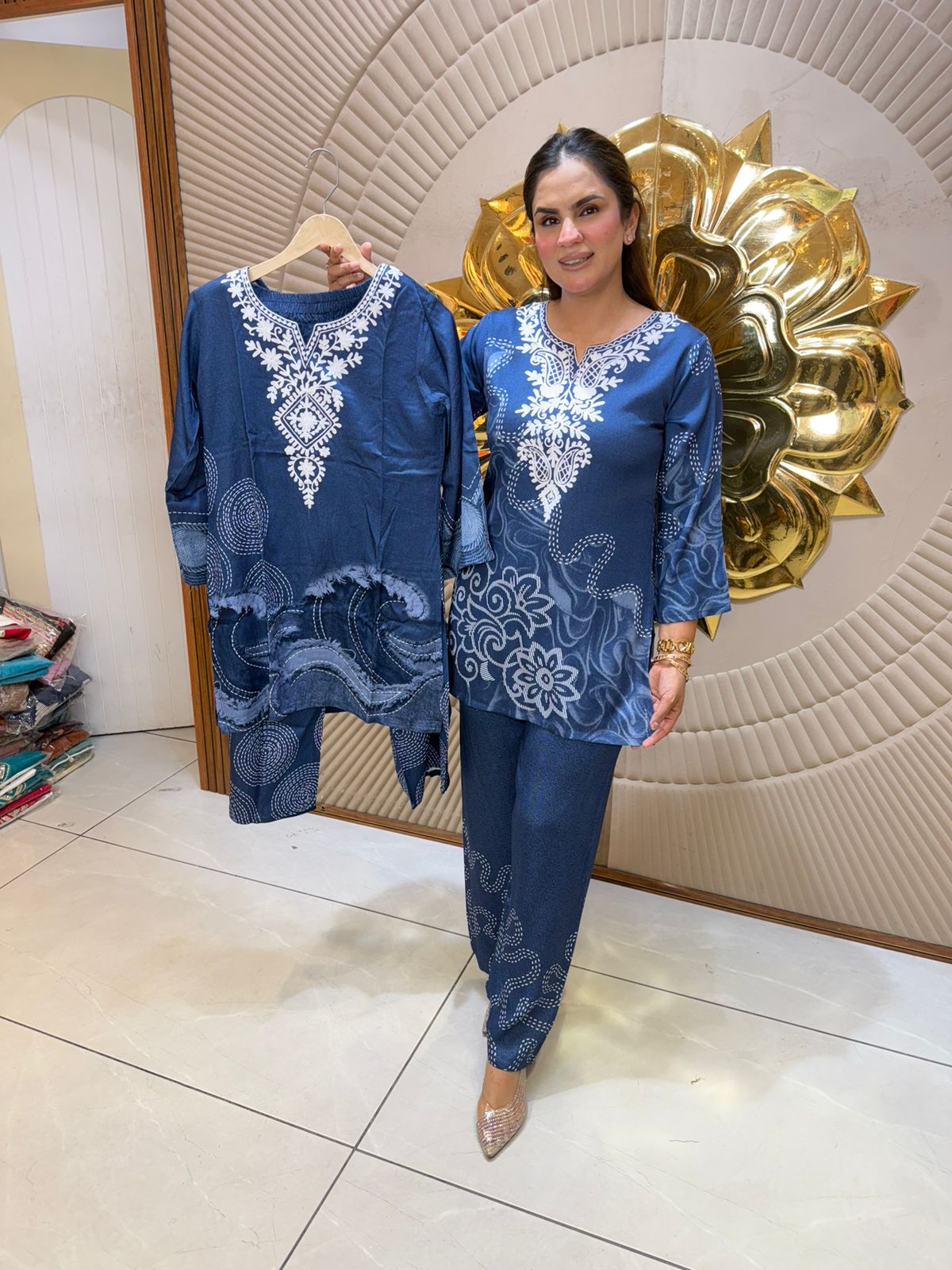 Stunning Embroidery Work Co-Ord Set PC3047