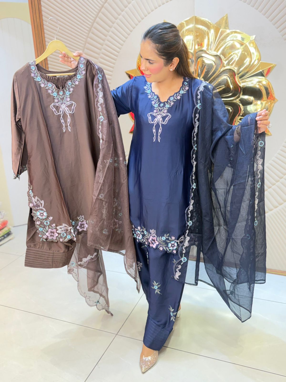 Stunning Floral Work Suit PC3094