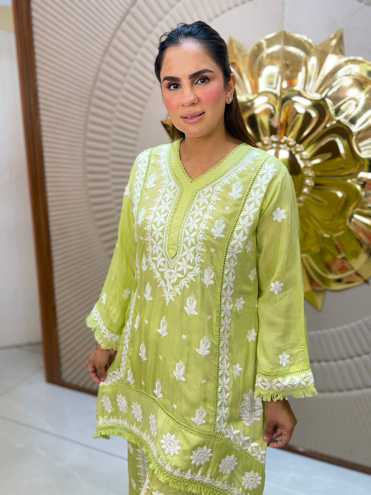 Beautiful Embroidery Work Co-Ord Set PC3100