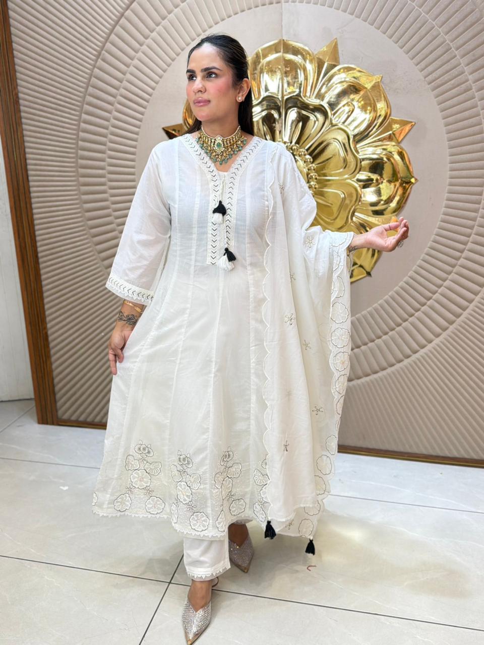 Stunning Floral Work Anarkali Suit PC3119