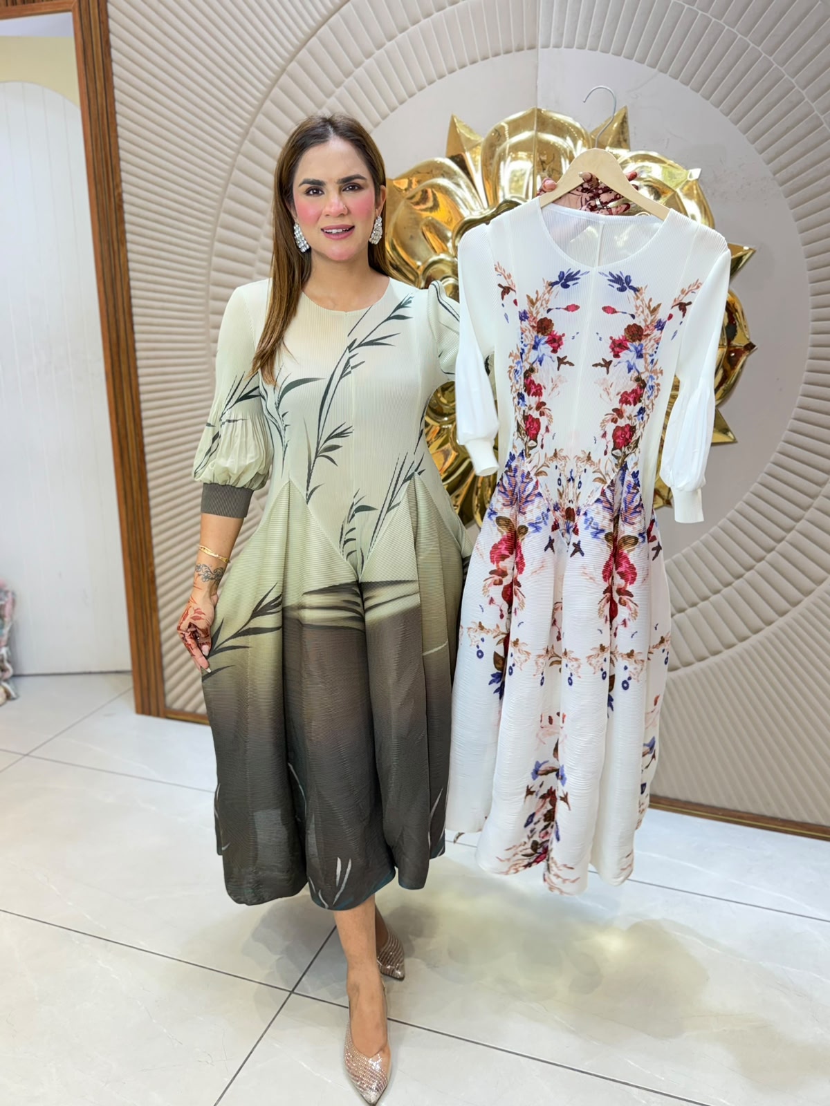Stunning Pattern Print Dress PC3138