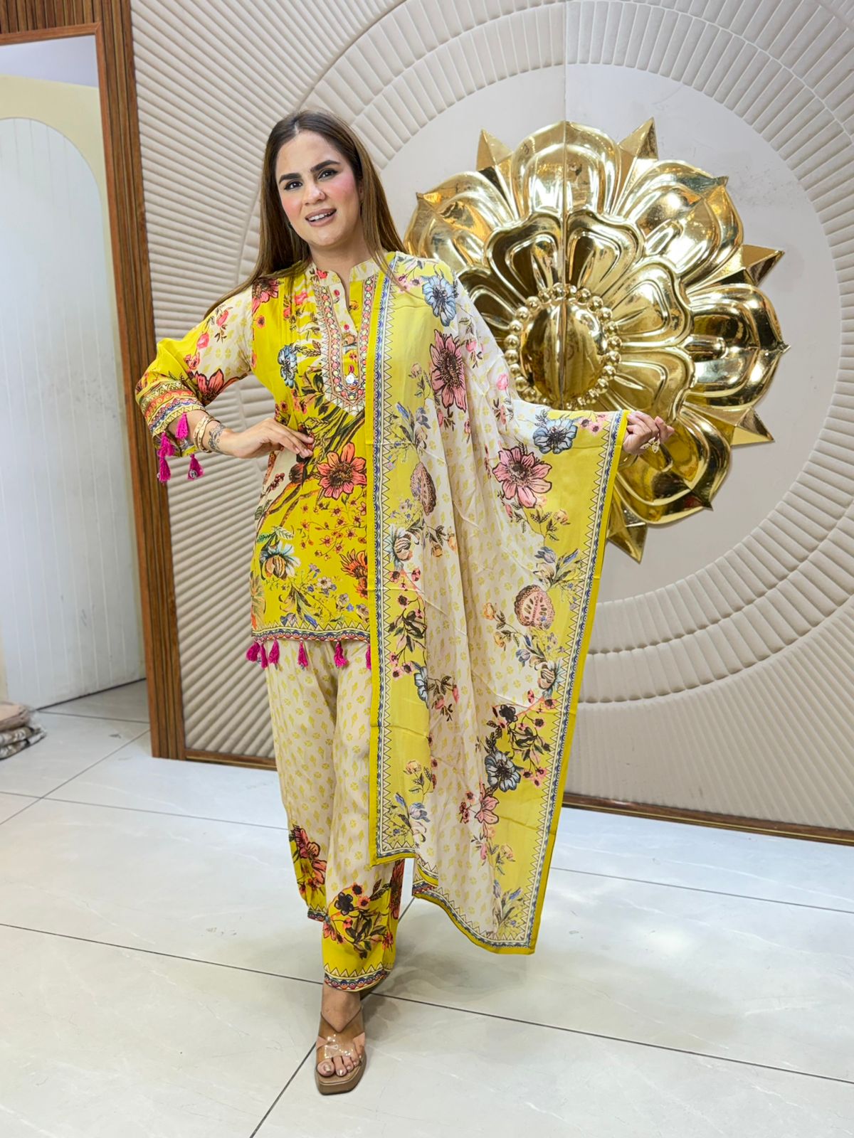 Beautiful Floral Print Suit PC8201