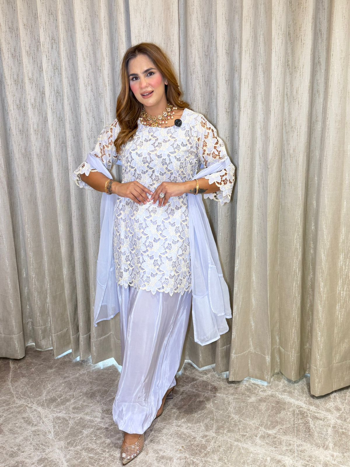 Beautiful Crochet Suit PC3189