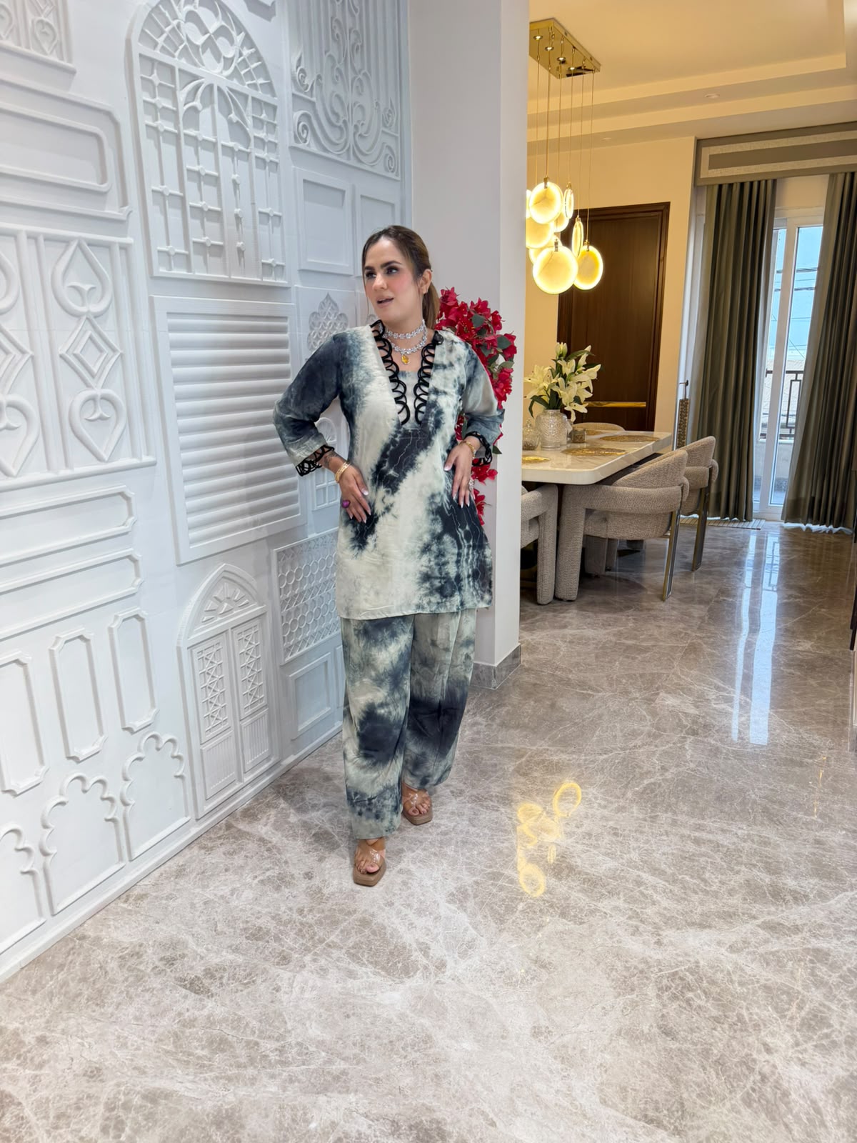 Elegant V-neck Suit PC3309