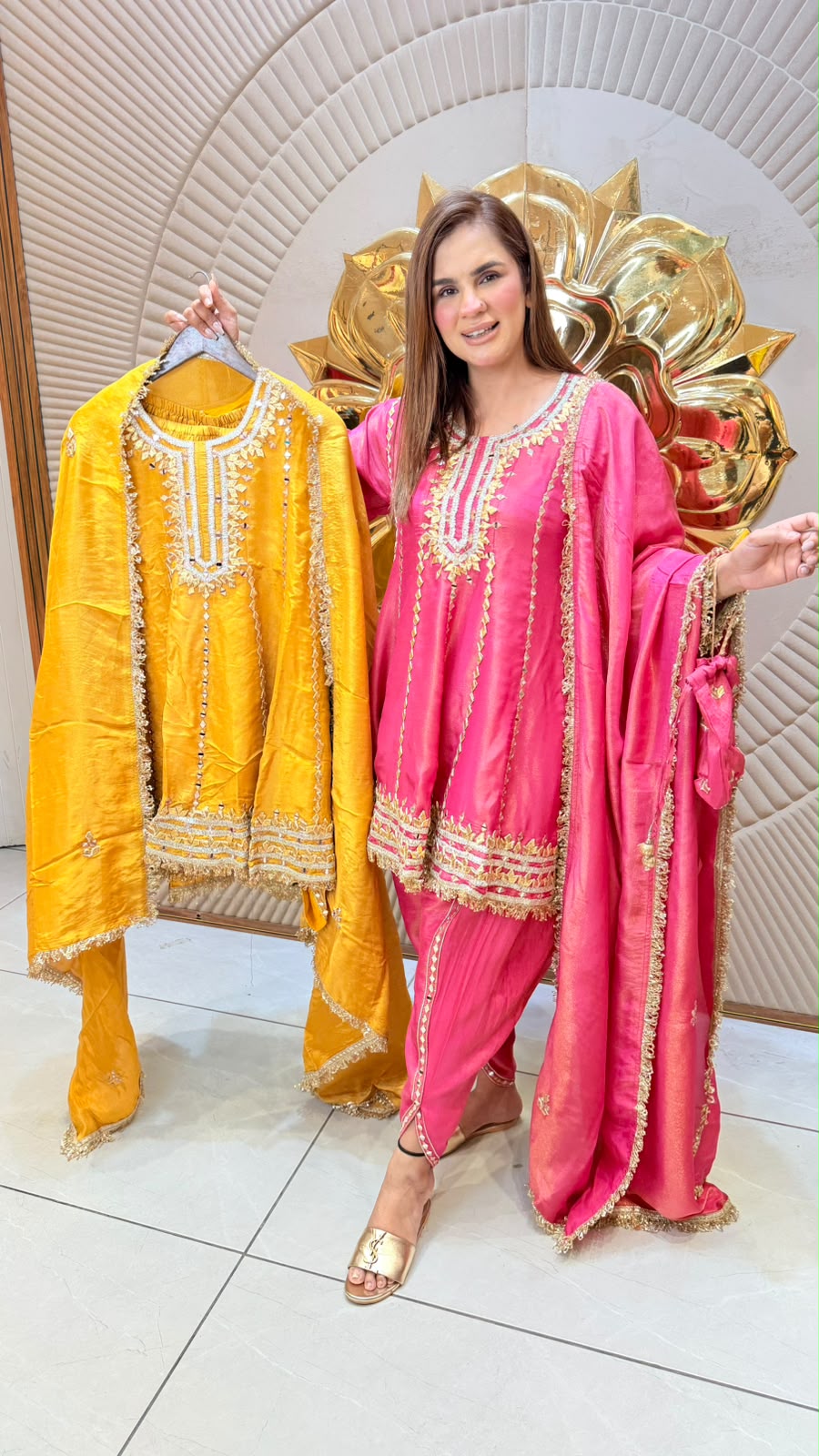 beautiful Suit With golden gota pati PC3359