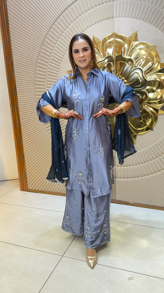 Beautiful silk co-ord set pc3369