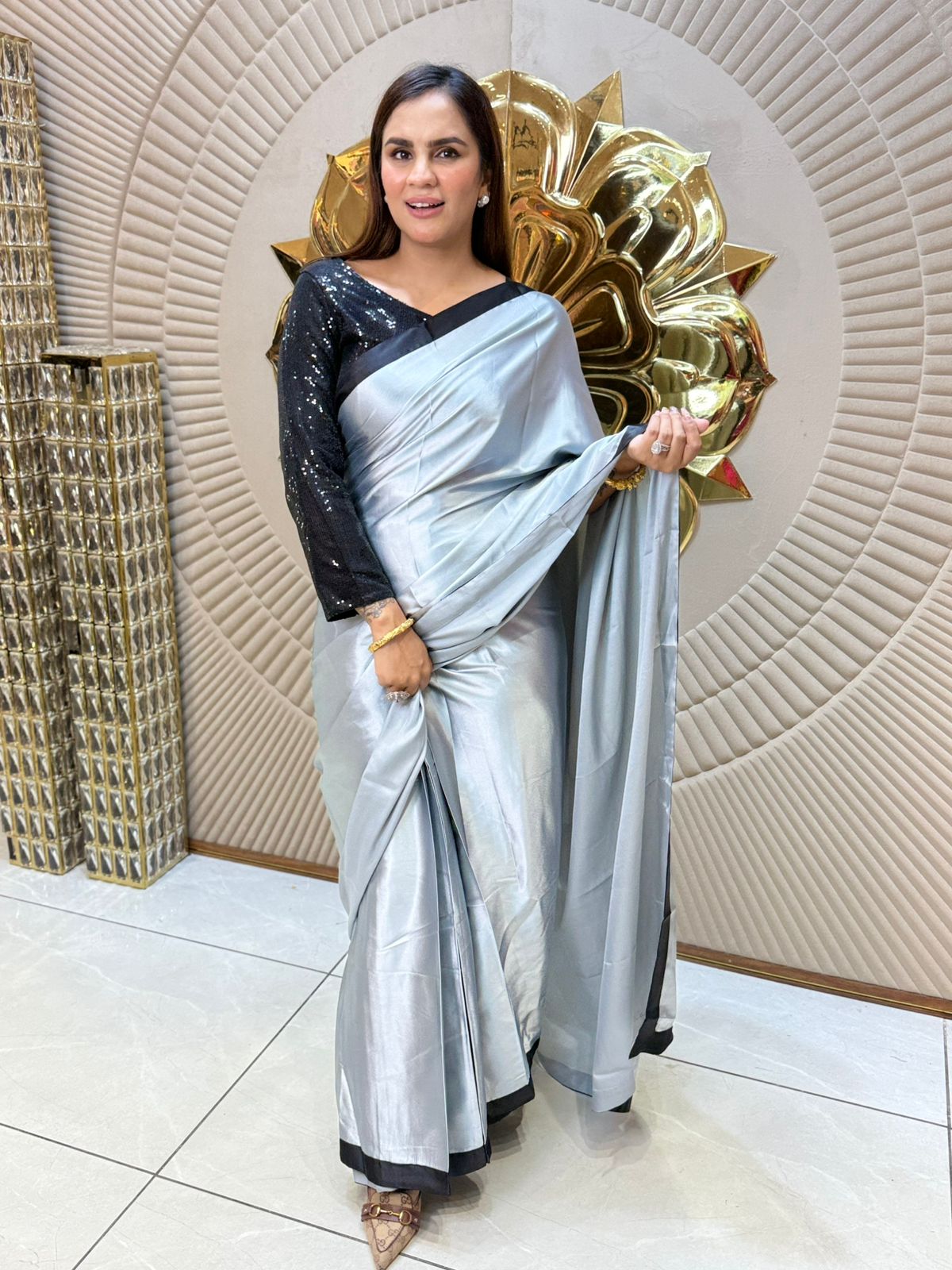 Beautiful Subtle Shine Saree PC1794